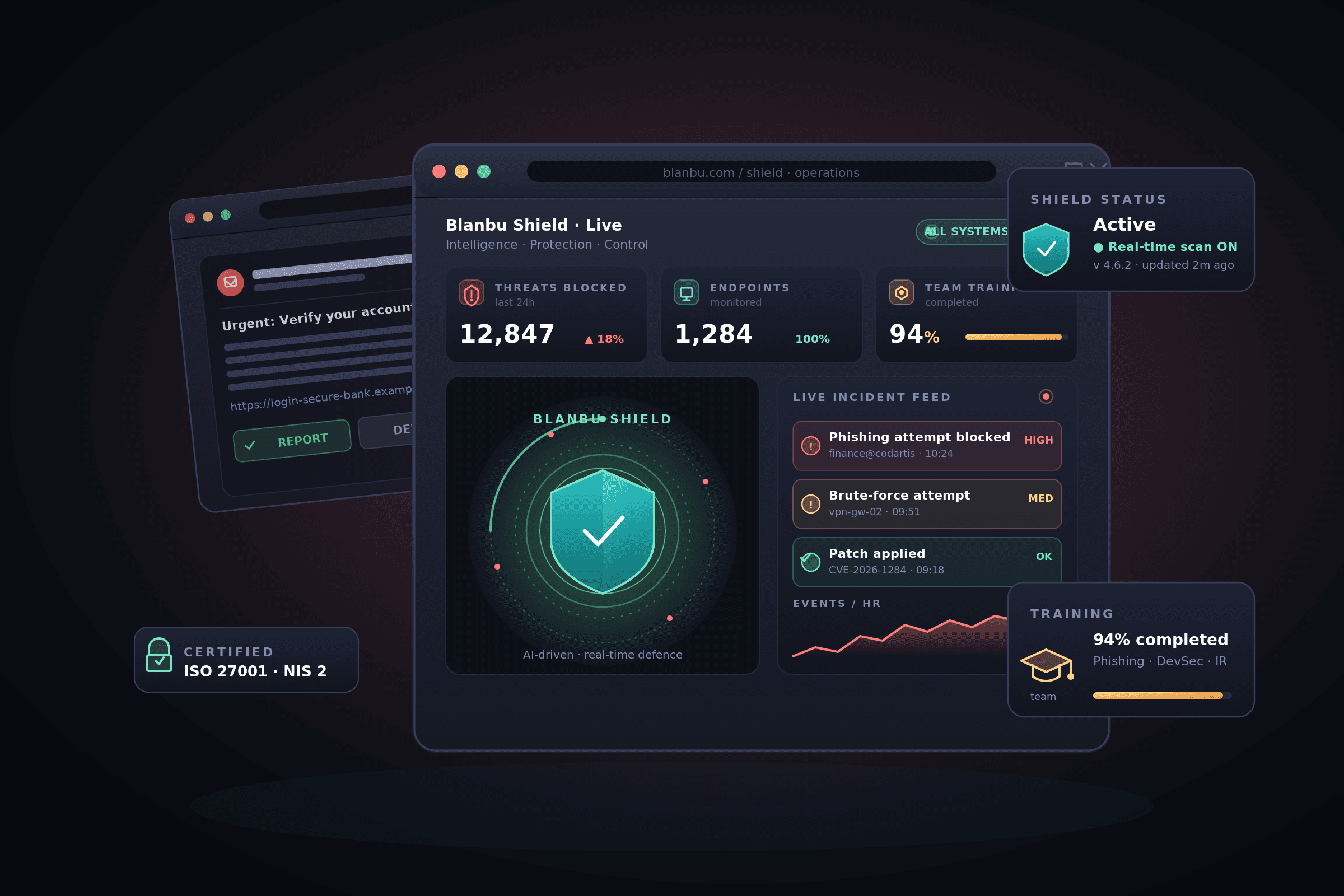 Blanbu Shield operations dashboard