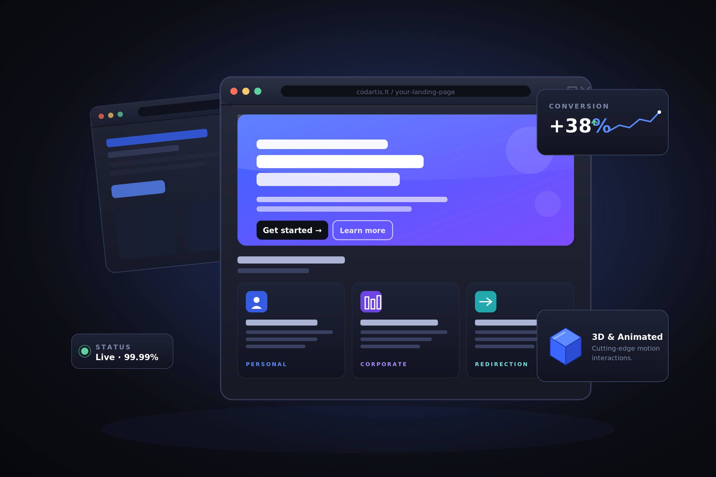 Landing page service